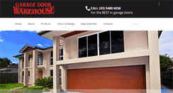 Desktop Screenshot of garagedoorwarehouse.com.au